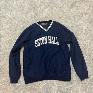Vintage 90s Pro Player Seton Hall Pullover Medium VTG College Spellout